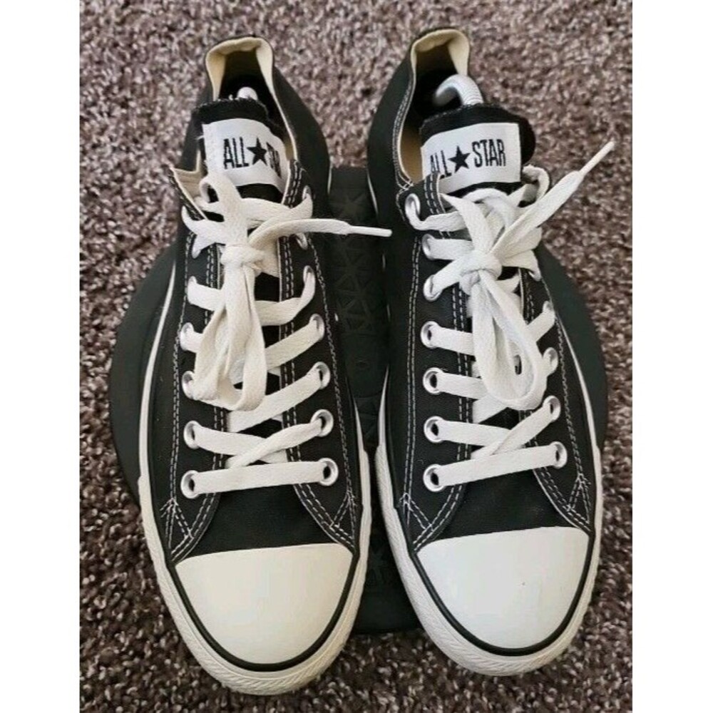 Converse Chuck Taylor All Star Black/White Low Top Sneakers US M10 W12 - M9166C